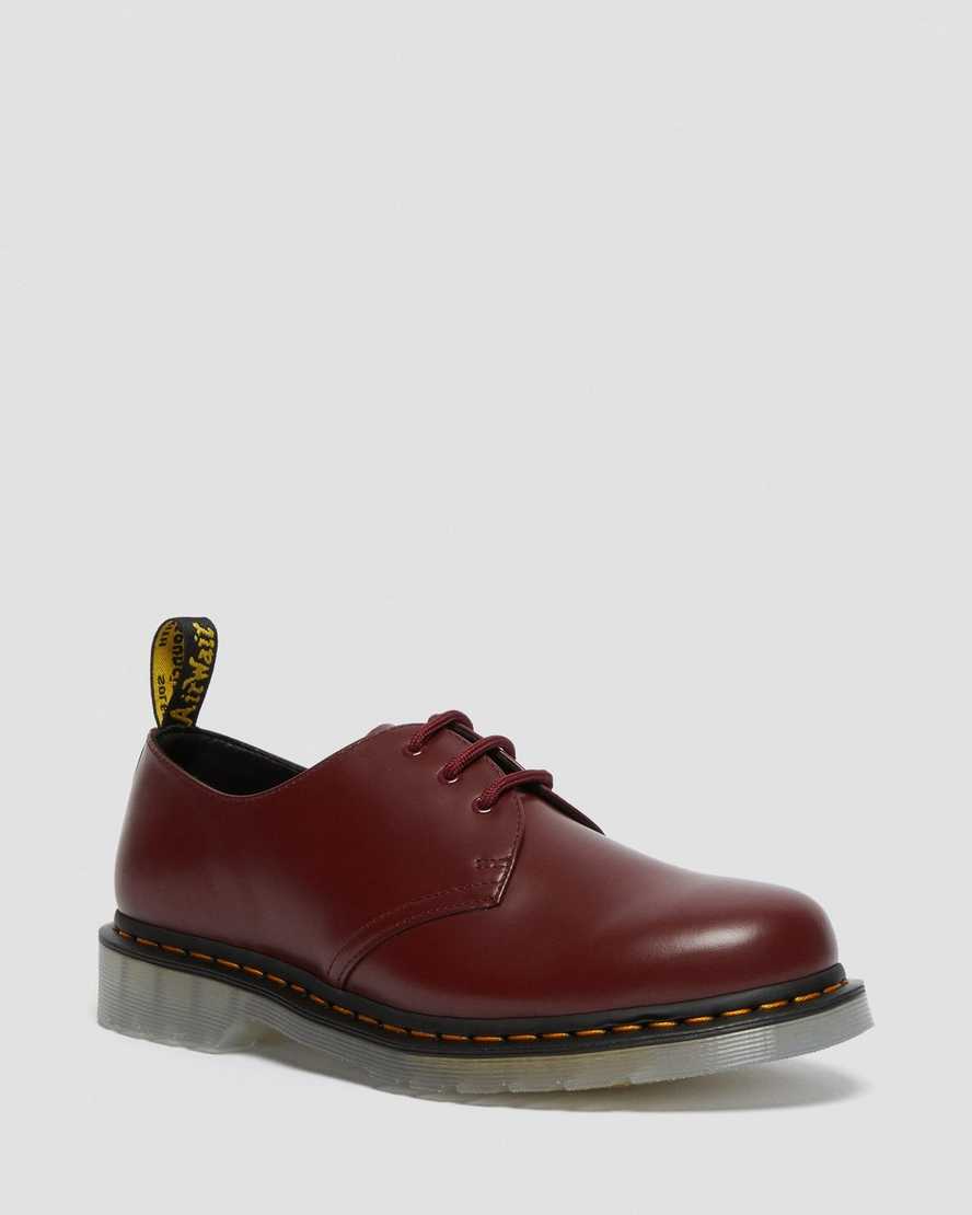 Dr. Martens 1461 Iced Smooth Nahka Miesten Juhlakengät - Punainen Kengät [715-RSLVIU]